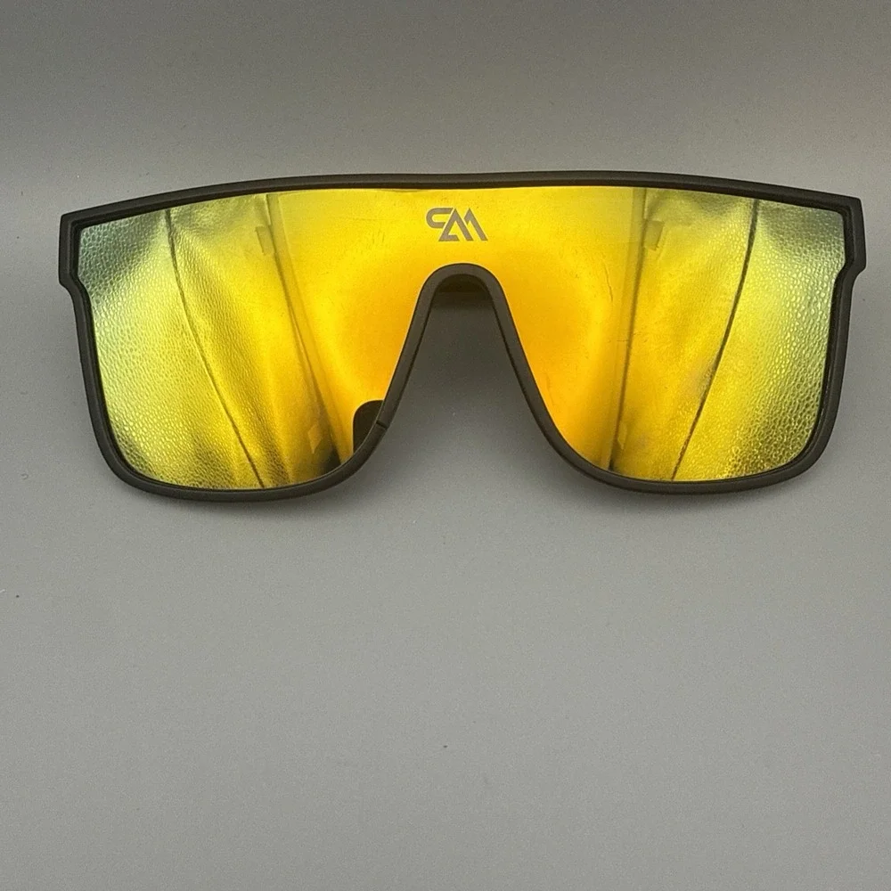 NEVEN Eyewear Authentic CWM BlackShield Mirror Polarized Yellow Lens Sunglasses